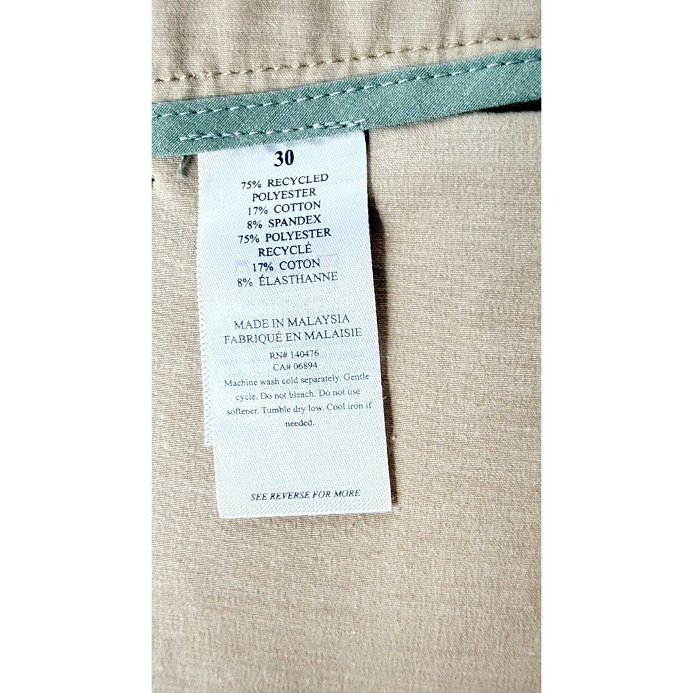 Vintage Flaherty All Day Shorts Size 30 Kakhi Draw String Waist Good Condition - Picture 5 of 13